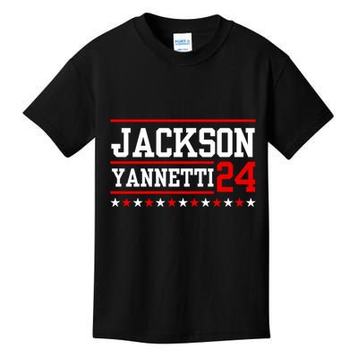 Jackson Yannetti President For 2024 Sarcastic Saying Kids T-Shirt