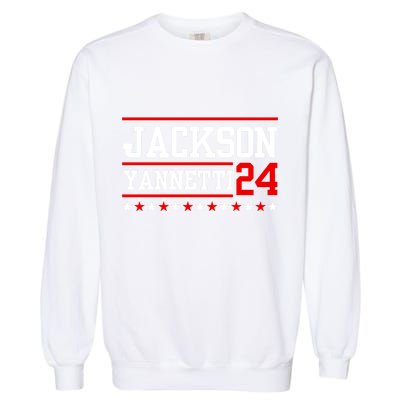 Jackson Yannetti President For 2024 Sarcastic Saying Garment-Dyed Sweatshirt