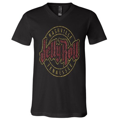 J.E.L.L .Y R.O.L.L Nashville Tennessee V-Neck T-Shirt