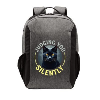 Judging You Silently Serious Cat Look Vector Backpack