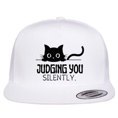 Judging You Silently Flat Bill Trucker Hat