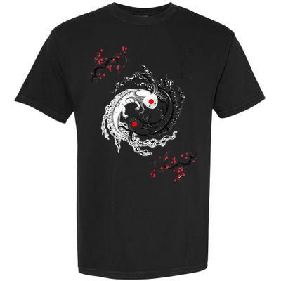 Japanese Yin Yang Axolotls Art Graphic Anime Axolotl Lover Garment-Dyed Heavyweight T-Shirt