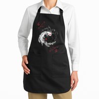 Japanese Yin Yang Axolotls Art Graphic Anime Axolotl Lover Apron