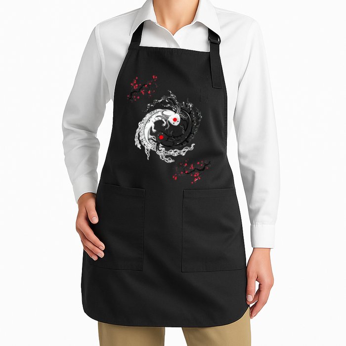 Japanese Yin Yang Axolotls Art Graphic Anime Axolotl Lover Apron