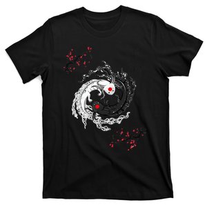 Japanese Yin Yang Axolotls Art Graphic Anime Axolotl Lover T-Shirt