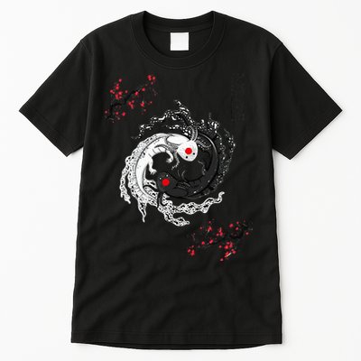 Japanese Yin Yang Axolotls Art Graphic Anime Axolotl Lover Tall T-Shirt