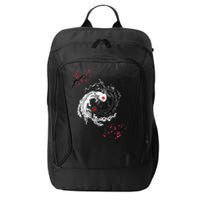 Japanese Yin Yang Axolotls Art Graphic Anime Axolotl Lover City Backpack