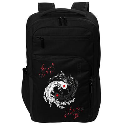 Japanese Yin Yang Axolotls Art Graphic Anime Axolotl Lover Impact Tech Backpack