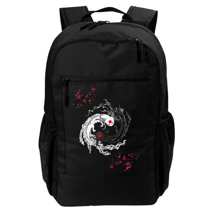 Japanese Yin Yang Axolotls Art Graphic Anime Axolotl Lover Backpack