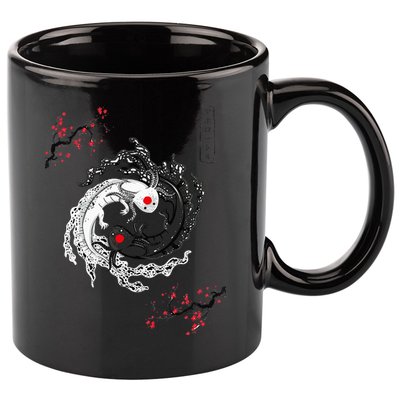 Japanese Yin Yang Axolotls Art Graphic Anime Axolotl Lover 11oz C Handle Ceramic Mug
