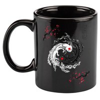Japanese Yin Yang Axolotls Art Graphic Anime Axolotl Lover 11oz C Handle Ceramic Mug