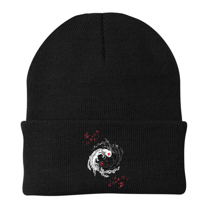 Japanese Yin Yang Axolotls Art Graphic Anime Axolotl Lover Beanie