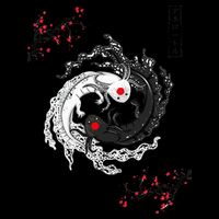 Japanese Yin Yang Axolotls Art Graphic Anime Axolotl Lover Drawstring Bag