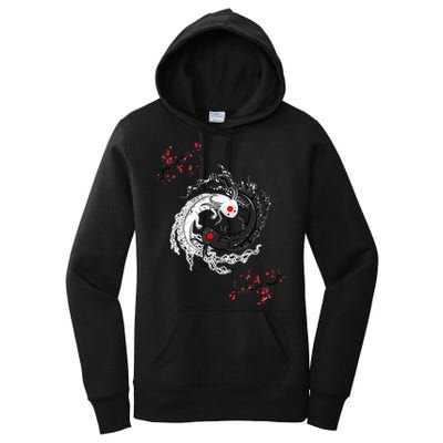 Japanese Yin Yang Axolotls Art Graphic Anime Axolotl Lover Women's Pullover Hoodie