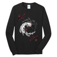 Japanese Yin Yang Axolotls Art Graphic Anime Axolotl Lover Tall Long Sleeve T-Shirt