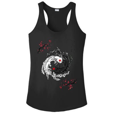 Japanese Yin Yang Axolotls Art Graphic Anime Axolotl Lover Ladies PosiCharge Competitor Racerback Tank