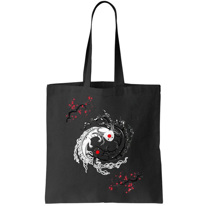 Japanese Yin Yang Axolotls Art Graphic Anime Axolotl Lover Bag