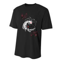 Japanese Yin Yang Axolotls Art Graphic Anime Axolotl Lover Youth Performance Sprint T-Shirt