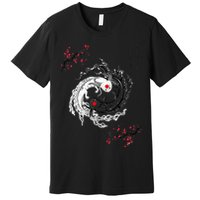 Japanese Yin Yang Axolotls Art Graphic Anime Axolotl Lover Premium T-Shirt