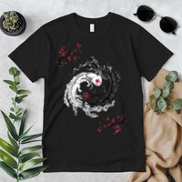 Japanese Yin Yang Axolotls Art Graphic Anime Axolotl Lover Premium T-Shirt