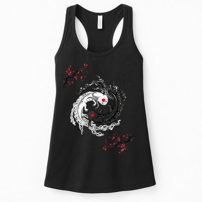 Japanese Yin Yang Axolotls Art Graphic Anime Axolotl Lover Womens Tank Top