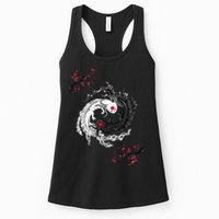 Japanese Yin Yang Axolotls Art Graphic Anime Axolotl Lover Womens Tank Top