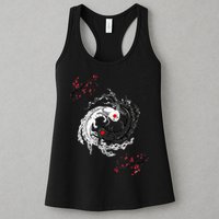 Japanese Yin Yang Axolotls Art Graphic Anime Axolotl Lover Womens Tank Top