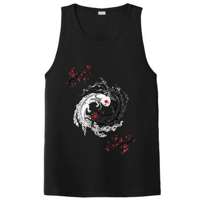 Japanese Yin Yang Axolotls Art Graphic Anime Axolotl Lover PosiCharge Competitor Tank