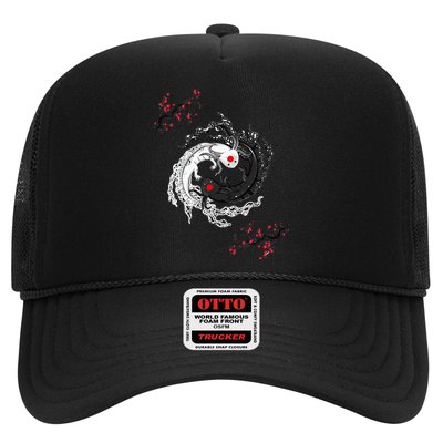 Japanese Yin Yang Axolotls Art Graphic Anime Axolotl Lover Trucker Hat