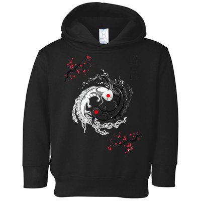 Japanese Yin Yang Axolotls Art Graphic Anime Axolotl Lover Toddler Hoodie