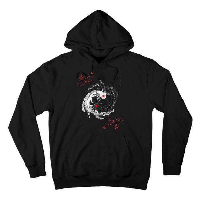 Japanese Yin Yang Axolotls Art Graphic Anime Axolotl Lover Tall Hoodie
