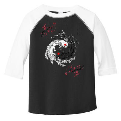 Japanese Yin Yang Axolotls Art Graphic Anime Axolotl Lover Toddler Fine Jersey T-Shirt