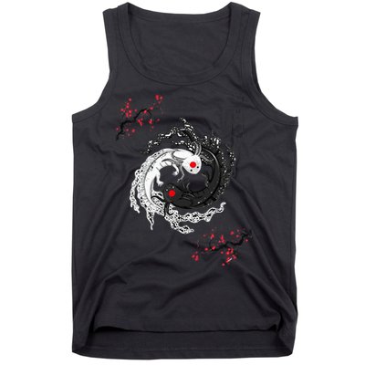 Japanese Yin Yang Axolotls Art Graphic Anime Axolotl Lover Tank Top
