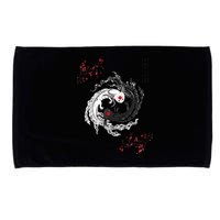 Japanese Yin Yang Axolotls Art Graphic Anime Axolotl Lover Microfiber Hand Towel
