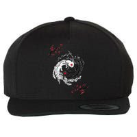 Japanese Yin Yang Axolotls Art Graphic Anime Axolotl Lover Wool Snapback Cap