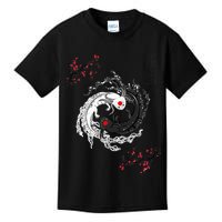 Japanese Yin Yang Axolotls Art Graphic Anime Axolotl Lover Kids T-Shirt