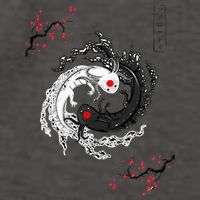 Japanese Yin Yang Axolotls Art Graphic Anime Axolotl Lover Vector Backpack