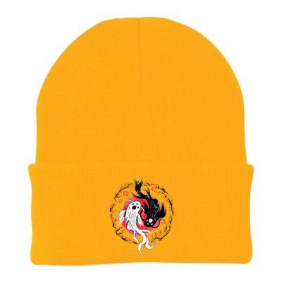 Japanese Yin Yang Koi Fish Art Knit Cap Winter Beanie