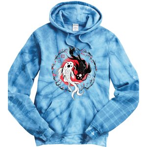 Japanese Yin Yang Koi Fish Art Tie Dye Hoodie