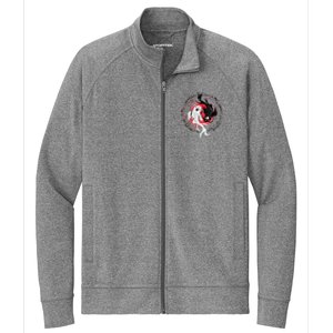 Japanese Yin Yang Koi Fish Art Stretch Full-Zip Cadet Jacket