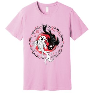 Japanese Yin Yang Koi Fish Art Premium T-Shirt