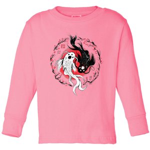 Japanese Yin Yang Koi Fish Art Toddler Long Sleeve Shirt