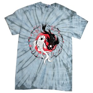 Japanese Yin Yang Koi Fish Art Tie-Dye T-Shirt