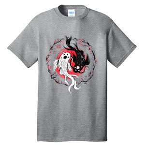 Japanese Yin Yang Koi Fish Art Tall T-Shirt