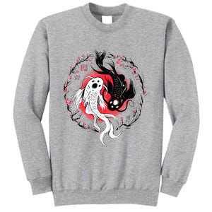 Japanese Yin Yang Koi Fish Art Tall Sweatshirt