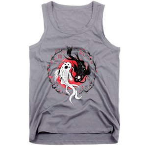 Japanese Yin Yang Koi Fish Art Tank Top