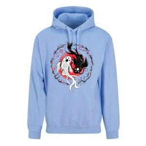 Japanese Yin Yang Koi Fish Art Unisex Surf Hoodie