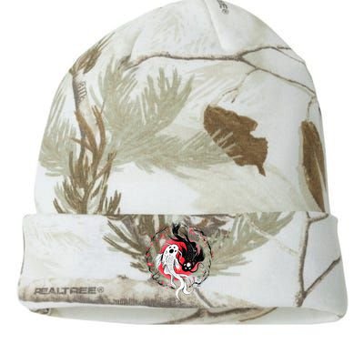 Japanese Yin Yang Koi Fish Art Kati Licensed 12" Camo Beanie