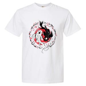 Japanese Yin Yang Koi Fish Art Garment-Dyed Heavyweight T-Shirt