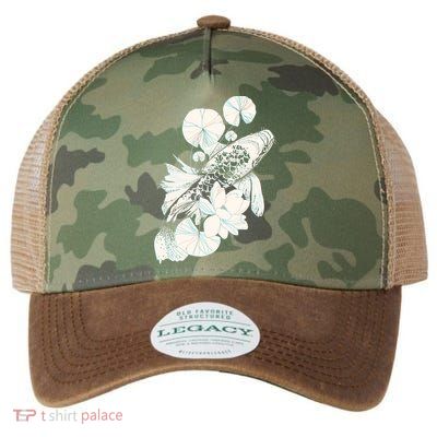 Japanese Zen Koi Fish Pond Legacy Tie Dye Trucker Hat